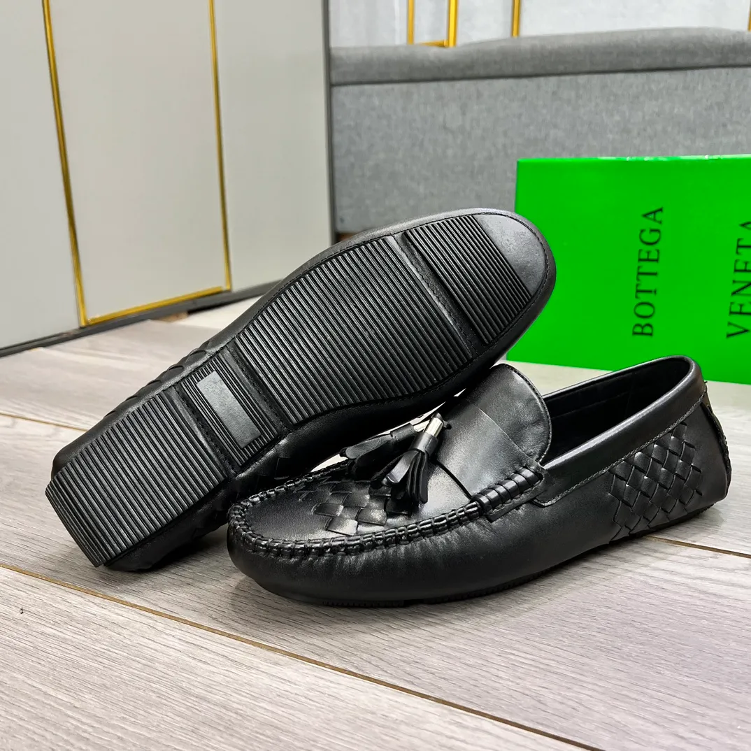 Factory price 420💵BV new men's shoes original replica👉👉High-end men's casual beanie shoes/💞driving shoes! 🔊Upper imported cowhide woven, ☑️Sheepskin lining, one-step design, light and smart ☮☮Suitable for all kinds of travel, exclusive new style, real shot, size 38-44, (45 can be customized)
